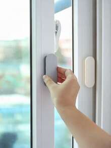 2 件自粘式塑料门把手，椭圆形推拉窗柜抽屉把手，衣柜玻璃门把手，多用途把手，无需钻孔安装辅助装置 - 彩色 - 查看 2