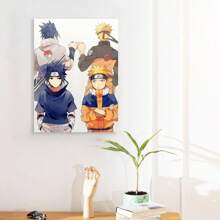 Framed Tina Art Ninjaanime Brotherhood Collection Large  Poster With Hooks For Gamer Patrol, Painting Wall Art For Living Room, Wall Decor For Bedroom, Home Decor Room Decor