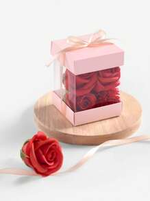 Sets de 5/10/20/30 cajas de almacenamiento y embalaje de regalo, cajas de regalo transparentes rosas de cuatro lados, para joyas, pulseras, anillos, figuras, adecuadas para el Día de San Valentín, Día de la Madre, Boda, Navidad, Acción de Gracias y todas las estaciones