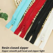 10 件装 3# 树脂闭口拉链 衣服口袋 笔袋 包包 衣领短拉链 DIY 缝纫工具 - 3#樹脂拉鍊 - 查看 2