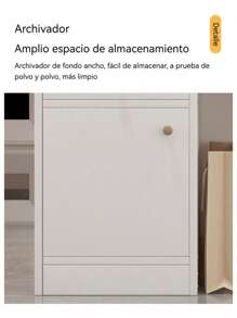 Mostrador De Caja De Recepción De Madera Moderno Y Sencillo - Blanco - Ver 2