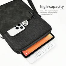 Tablet Sleeve Case For 11 Inch IPad Pro M4 / 11 Inch IPad Air M2 / 10.9 Inch IPad / 10.2" IPad / 10.9" IPad Air / 10.5 IPad Pro Air, 11 Inch Galaxy Tab A9+ Bag, Fit Magic Keyboard - Black - View 4