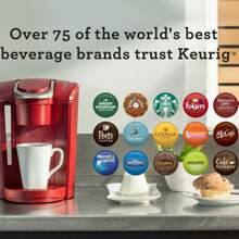 K-Select Single-Serve Pod Coffee Maker With 12oz Brew Size, Strength Control, Matte Black - Red - View 8