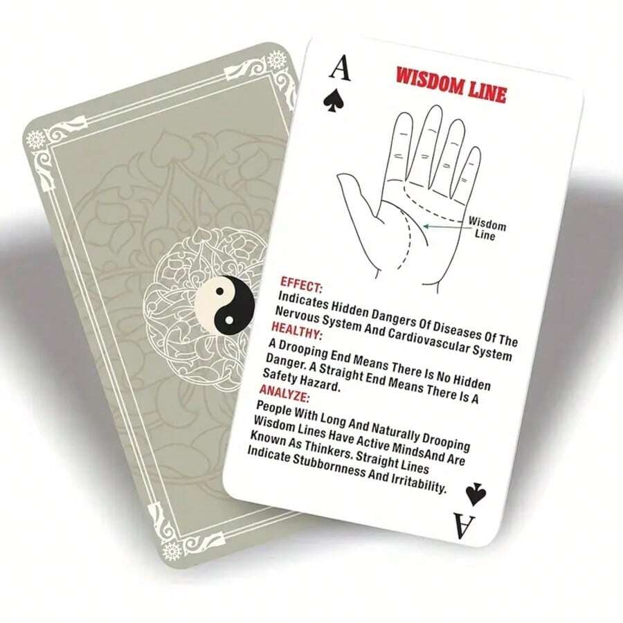AllInclusive Handpalmlezenkaarten Unieke zelfontdekkingsorakelkaarten, leuke kaartspellen