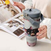 Crochet Lover Gifts - 30oz Tumbler With Handle, "I Crochet So I Don't Choke People" Design, Funny Crochet Gifts For Birthday, Easter Gift Cup