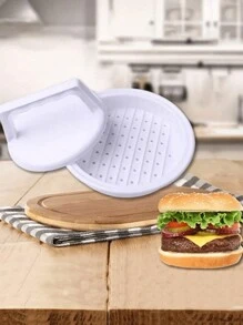 1 Stück Burgerpresse, Patty Presse, Cheeseburger Presse, kreative Burgerpresse, antihaftbeschichtete Hamburger Presse, Patty-Former-Form für Fleisch, Käse, Gemüse, Burgerstanzformmaschine für Outdoor-Picknick-Grill, Barbecue, Küchenhelfer, Küchenutensilien, BBQ-Zubehör, Küche, Lebensmittel, Kochen, Camping, Fleisch, Geflügel, Raumdekoration, Organizer, Party