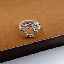 Vintage Dragon Ring, Chinese Dragon Year Personalized Finger Ring, Zodiac Gift
