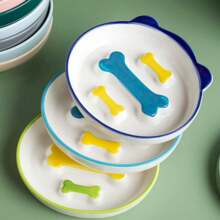 Ciotola in ceramica con scritta "Dog Lover And Dog Mom Love" per amanti di cani e mamme di cani, ciotola per gatti con scritta "Cat Lover And Cat Mom Love" per amanti di gatti e mamme di gatti, ciotola per cibo lento con protezione anti-ribaltamento e anti-soffocamento, regalo perfetto per amanti di cani e gatti e mamme di cani e gatti. - celeste - Visualizzare 1