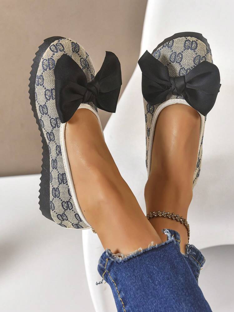 Women's Classic Fashion Casual Elegant Comfortable Lightweight Platform Loafers - Grey - View 4