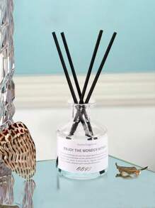 5pcs (1 Bottle Of Diffuser + 4 Volatile Sticks) Fireless Aromatherapy, Bedroom Decor, Indoor, Long-Lasting Fragrance, Essential Oils, Florals, Bedroom, Bathroom, Air Freshener, Fragrance Essential Oil Diffuser, Aromatherapy Set