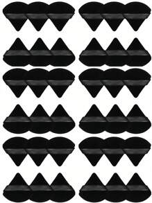 1/3/6/36pcs Triangle Power Puffs, Dry Powder Puff, Makeup Sponges, Double-Sided Velvety Makeup Tools