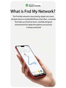 GPS Smart Anti-Lost Locator - MFi Certified, Real-Time Tracking, No Installation Required, Suitable For Pets, Bags, Luggage, Bicycles, Cars, Compatible With IOS "Find My" App, Carefree Anti-Lost (IOS Only)