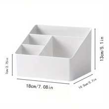 1 件桌面收纳盒，适用于办公室或客厅文具、配件和遥控器的整理托盘