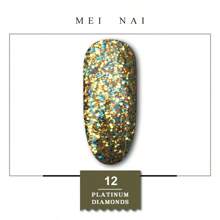 Esmalte de uñas de platino con diamantes Miss Comoy de 15ML, nuevo modelo popular de 2025, el tamaño de los destellos de purpurina hace un degradado de color brillante, se necesita lámpara de secado de luz ultravioleta, manualidades de uñas, pegamento de uñas comúnmente usado en salones de uñas
