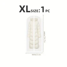 5 pezzi Borse per conservazione di indumenti, Custodie per abiti a cerniera trasparenti e anti-polvere, Custodie per armadi a prova di umidità, Custodie protettive per indumenti trasparenti, Cuciture durevoli, Per uso di abbigliamento, Articoli per la casa ideali