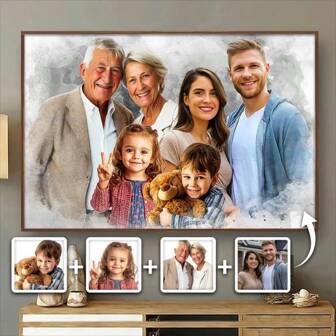 Catygift Póster de lienzo personalizado con tu foto - Recuerdo perfecto para bodas, amigos y recuerdos familiares - Decoración de arte de pared personalizada, regalo ideal para familia, amigos, multifuncional, ornamental, anti-moho para baño, sala de estar, dormitorio, oficina, salón de té, escuela, hogar, para aniversarios, cumpleaños, bodas, graduación, inauguración de la casa, renovación del dormitorio, arte de pared personalizado, vintage, ambiente cálido, decoración de otoño, vida elegante, vida artística
