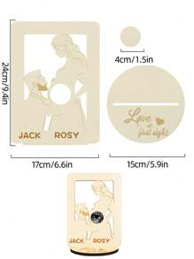 Cherish Motherly Love, Witness Of Love! Your Exclusive Customized Pregnancy Gift, Wooden Baby Ultrasound Photo Frame, Customized Baby Photos, The Most Precious Customized Keepsake, Suitable As A Mother's Day Gift, Baby Commemorative Gift, Wedding Gift, Unique Design With Multiple Styles To Choose From (Randomly Packaged For Delivery) Gifts Birthday Graduation