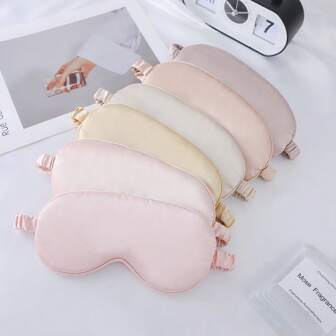 Dubbelzijdig kunstzijde ademend slaapmasker, meerkleurige geschenkverpakking, slaapmasker voor dutjes, slapen