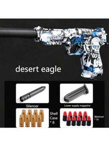 Juguete pistola de balas suaves de tiro rápido automático 2025, expulsión mecánica, modelo réplica, regalo para niños, cumpleaños, Pascua, festividades
