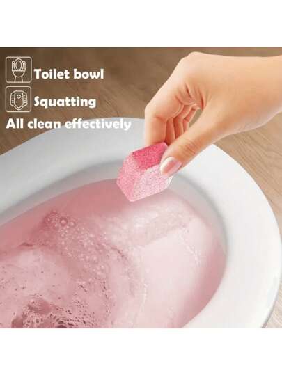 5/10/15/100片装泡腾马桶清洁垫 - 深层清洁、除臭马桶清洁套装，适用于顽固污渍，是清洁马桶、浴室、厨房的好帮手