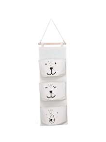 1pc Baby Crib Head Wall-Mounted Storage Bag, Children Room Door Back Hanging Style Toy Organizer Bag, Baby Accessories Wall Hanging Bag - Hook Not Included