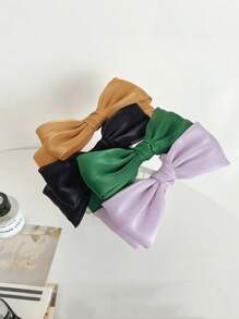 1pc Kids' Multicolor Mesh Bow Hairband, Fashionable And Sweet Daily Accessory