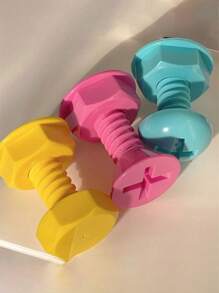 3 件装免钻孔壁钩，塑料材质，现代风格，易于安装，壁挂式，用于悬挂衣服、毛巾 - 卧室装饰必需品，实用挂钩 - 彩色 - 查看 8