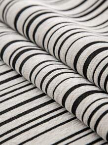 1pc Modern Striped Chenille Sofa Slipcover, Pet-Friendly Fleece Couch Protector, Non-Slip Polyester Cover For Armchair To Sectional Sofas, Machine Washable, 300-350gsm - Ideal For Pets And Youngsters, Couch Cover For Dogs