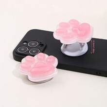 1 pezzo Supporto da tavolo pieghevole in ABS con design a zampa di gatto carino, 1 pezzo Accessorio impermeabile per supportare il telefono compatibile con , telefoni Android, regalo per compleanni, famiglia, amici, sostegno per telefono push-pull, supporto per telefono, accessori per telefono