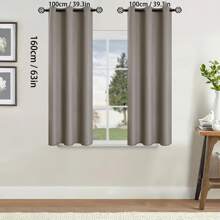 2pcs Blackout Curtains Thermal Insulated Lined Window Curtain Panels For Living Room, Bedroom, Kitchen, Bathroom, Home Decor Curtains For Living Room Room Decor Home Decor Living Room Kitchen Decor Living Room Decor Room Decor Curtains Bedroom