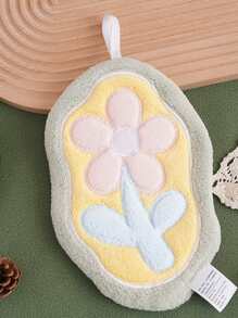 1pc Cute Kitchen Dish Towel, Absorbent Soft Hanging Hand Towel, Thickened Small Cleaning Rag,School,Back To School,Travel,Travel Essentials,Home Essentials,Towel,Skin Care - Multicolor - View 8