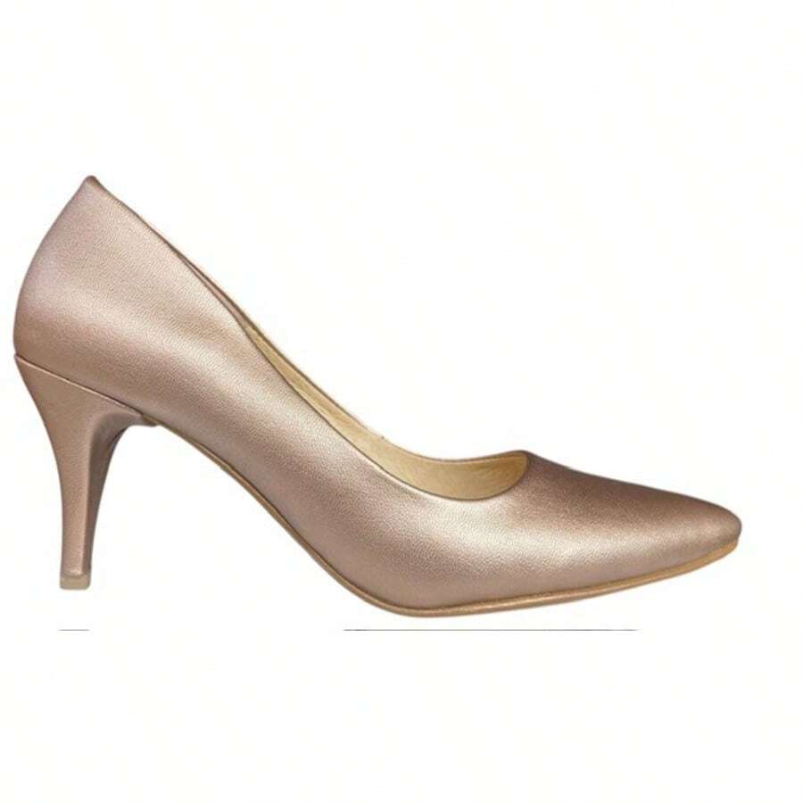 zapatillas stilettos de dama en temporada - Dorado - Ver 1