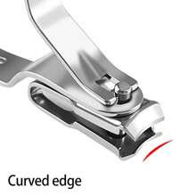 1pc 360° Rotating Stainless Steel Nail Clipper Set With Nail Clippers Tool