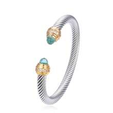 سوار فاخر من الفولاذ المقاوم للصدأ مزين بالسيراميك الملون زركونيا للنساء ،اكسسوارات الزفاف ، هدية للفتيات