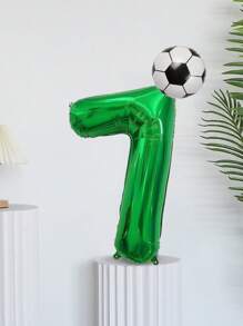 32 Inch Green Digital Football Balloon Kit Suitable For Birthday Decorations, Party Balloons, Easter Gifts - Multicolor - View 20