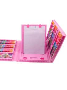 150/208 stuks aquarelmarkerpenset, uitwasbare kunstbenodigdheden voor kinderen, schilderpenseel voor peuters, aquareltekenpenseelpennen, kunstbenodigdheden in geschenkdoos voor kinderen, studenten en beginners (willekeurige kleur en stijl)