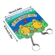 2 件浪漫情侣水晶钥匙扣套装，心形爱心符号钥匙扣，周年纪念礼物，卡通熊图案，情侣钥匙扣配件汽车配件书包挂饰背包适合上学