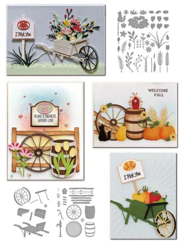 1PC COUNTRY ROAD Cutting Dies, New Arrival Die Cuts, Embossing Stencils For DIY Crafting Scrapbooking Supplies, Template Mould, Photo Album Decorative Paper Die Cuts For Card