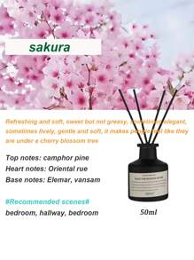5pcs (1 Bottle Of Diffuser + 4 Volatile Sticks) Fireless Aromatherapy, Bedroom Decor, Indoor, Long-Lasting Fragrance, Essential Oils, Florals, Bedroom, Bathroom, Air Freshener, Fragrance Essential Oil Diffuser, Aromatherapy Set