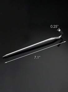 4/8/12pcs Tent Nail - Aluminum Tent Stake With Hook -7-Inch Hexagonal Pole Nail Garden Nail Camping Nail, Used For Camping Tents, Canopies - Multicolor - View 4