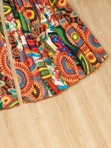 Tween Girl Casual Knitted Top And Retro Fashion Pants Set, Spring/Summer