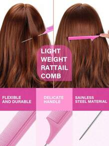 7-delige set haarstylingtools voor kinderen, inclusief haarclip met eenhoornontwerp, luchtkussenborstel, haarkam, verlengclip, verfborstel en haarsprayfles, draagbaar