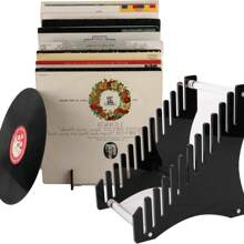 Vinyl Record Storage Holder Vinyl Record Rack Vinyl Record Tabletop Display Rack Acrylic Record Floating Rack Showcasing Your Everyday LP Listening At The Office Home
