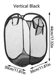 1pc New Foldable Laundry Basket Laundry Basket Foldable Storage Large Capacity Laundry Basket Bathroom Storage Basket - Multicolor - View 4