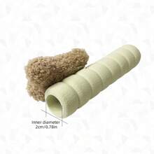 zootime 1 pieza Funda para perilla de puerta con diseño de oso de peluche en color caqui/marrón/beige, estilo sencillo e inspirador, gruesa, anti-colisión, anti-estática, adecuada para dormitorio, sala de estar, guardería, decoración de jardín