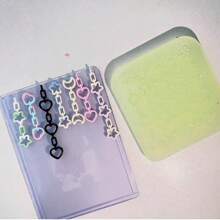 Heart & Star Chain DIY Accessories, Resin Casting Mold, Silicone Mold Accessories, Resin Liquid Mold, Resin Keychain, Silicone Mold, Resin