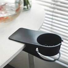 1 个水杯收纳夹，桌边文具收纳架，黑色和白色可选，适用于杯子、水瓶和手机背面 - 彩色 - 查看 6