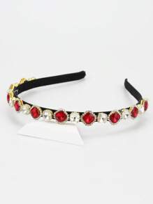 1 件装 女士 粉色 绿色 水晶 头带 水钻 时尚 发带 可作为礼物 发饰 - 彩色 - 查看 11