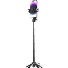 Newly Upgraded Design Mini Bluetooth Portable Telescopic Multifunctional Tripod Phone Selfie Stick For Summer Vacation, Travel, Outdoor Activities, Live Streaming, Stable Recording Vlogging Equipment