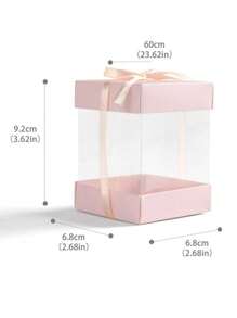 Sets de 5/10/20/30 cajas de almacenamiento y embalaje de regalo, cajas de regalo transparentes rosas de cuatro lados, para joyas, pulseras, anillos, figuras, adecuadas para el Día de San Valentín, Día de la Madre, Boda, Navidad, Acción de Gracias y todas las estaciones